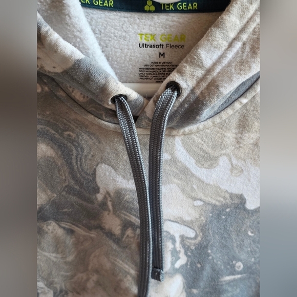 Tek Gear Gray Marble Patterned Hoodie - Picture 2 of 4